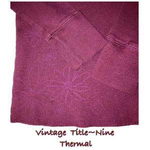 Vintage Title Nine thermal shirt